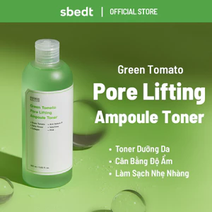 Nước hoa hồng ampoule nâng cơ, chăm sóc lỗ chân lông Green Tomato 350ml