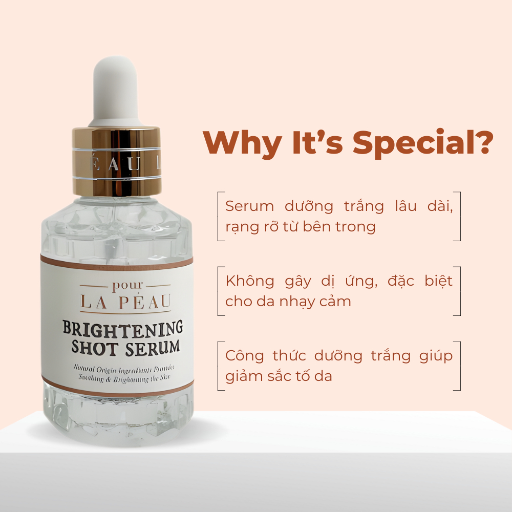 POUR LA PEAU Brightening Shot Serum 30ml – Làm sáng, đều màu, cấp ẩm
