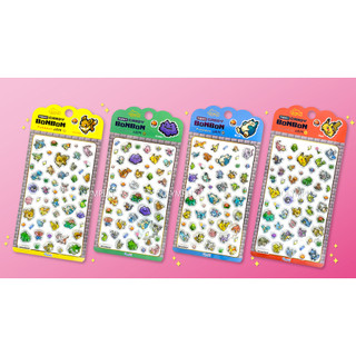 Pokemon Candy Bon Bon 3D Pixel Art Sticker RGBY Phong cách trò chơi Điện thoại dễ thương Deco PVC Seal