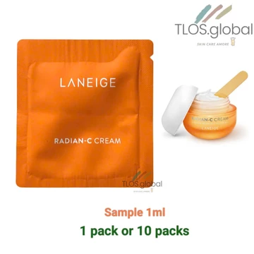 XẢ DATE.01.2027| 10 hoặc 1 gói 1ml Kem Radian-C Laneige 1ml| Làm sáng da • Dưỡng ẩm