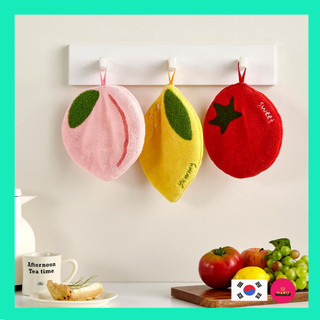 [Ngôi nhà hiện đại] Khăn lau nhà bếp đa năng trái cây (Bộ 3P) / Khăn lau bát đĩa thẩm mỹ / Khăn trà & Khăn tay