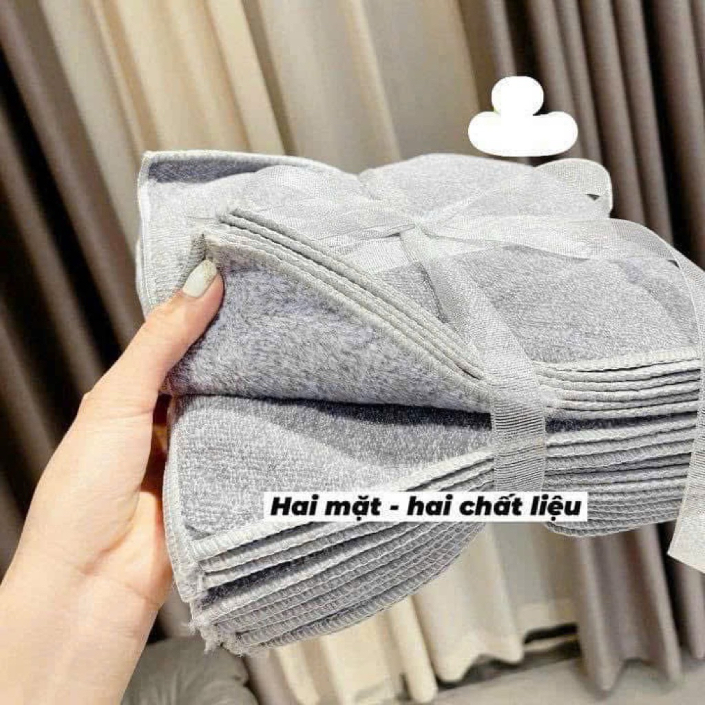 Set 20 khăn  lau đa năng size lớn 25x25cm – mềm dày, thấm hút cực tốt