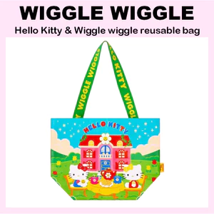 Túi mua sắm có thể tái sử dụng Hello Kitty & Wiggle (S)