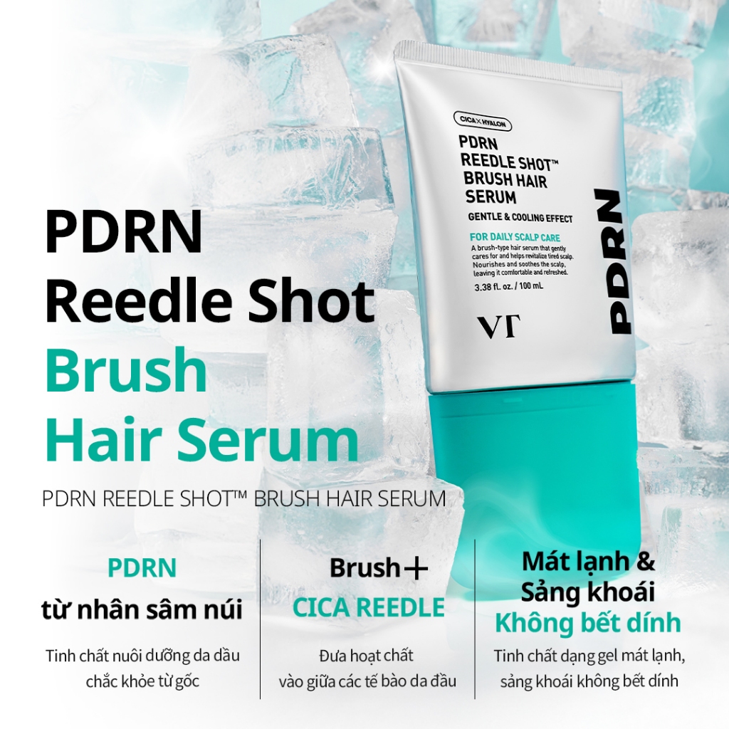 [VT] Serum Dưỡng Da Đầu PDRN Reedle Shot Brush 100ml | Làm Mát Da Đầu & Hỗ Trợ Giảm Rụng Tóc [Official Flagship]