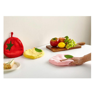 [Ngôi nhà hiện đại] Khăn lau nhà bếp đa năng trái cây (Bộ 3P) / Khăn lau bát đĩa thẩm mỹ / Khăn trà & Khăn tay