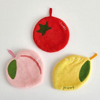 [Ngôi nhà hiện đại] Khăn lau nhà bếp đa năng trái cây (Bộ 3P) / Khăn lau bát đĩa thẩm mỹ / Khăn trà & Khăn tay