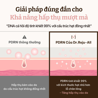 [Dr.Reju-All Official] [MINI] PD3 Kem Dưỡng PDRN Phục Hồi & Tái Tạo Da 5ml | Chống lão hóa, Da khô, Da nhạy cảm, 1.200ppm, Dược mỹ phẩm Hàn Quốc, Không gây mụn Panthenol, Niacinamide,Collagen