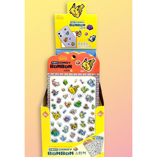Pokemon Candy Bon Bon 3D Pixel Art Sticker RGBY Phong cách trò chơi Điện thoại dễ thương Deco PVC Seal