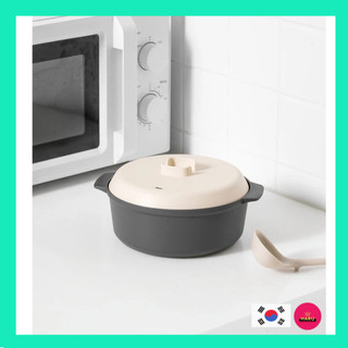[Daiso Korea] Nồi một món an toàn cho lò vi sóng (1.4L) / Nồi Ramen & Mì / Nồi hấp & Nồi hầm / Chịu nhiệt / Sản xuất tại Nhật Bản