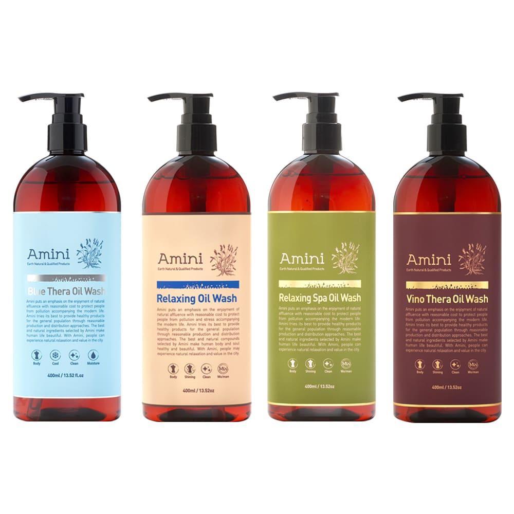Amini Relaxing Spa Oil Wash 400ml Oil To Foam Sữa rửa mặt dưỡng ẩm hàng ngày