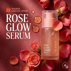 Rose Serum | SEASON:ING Serum Hoa Hồng 50ml | Niacinamide Adenosine Rose Extract K-Beauty