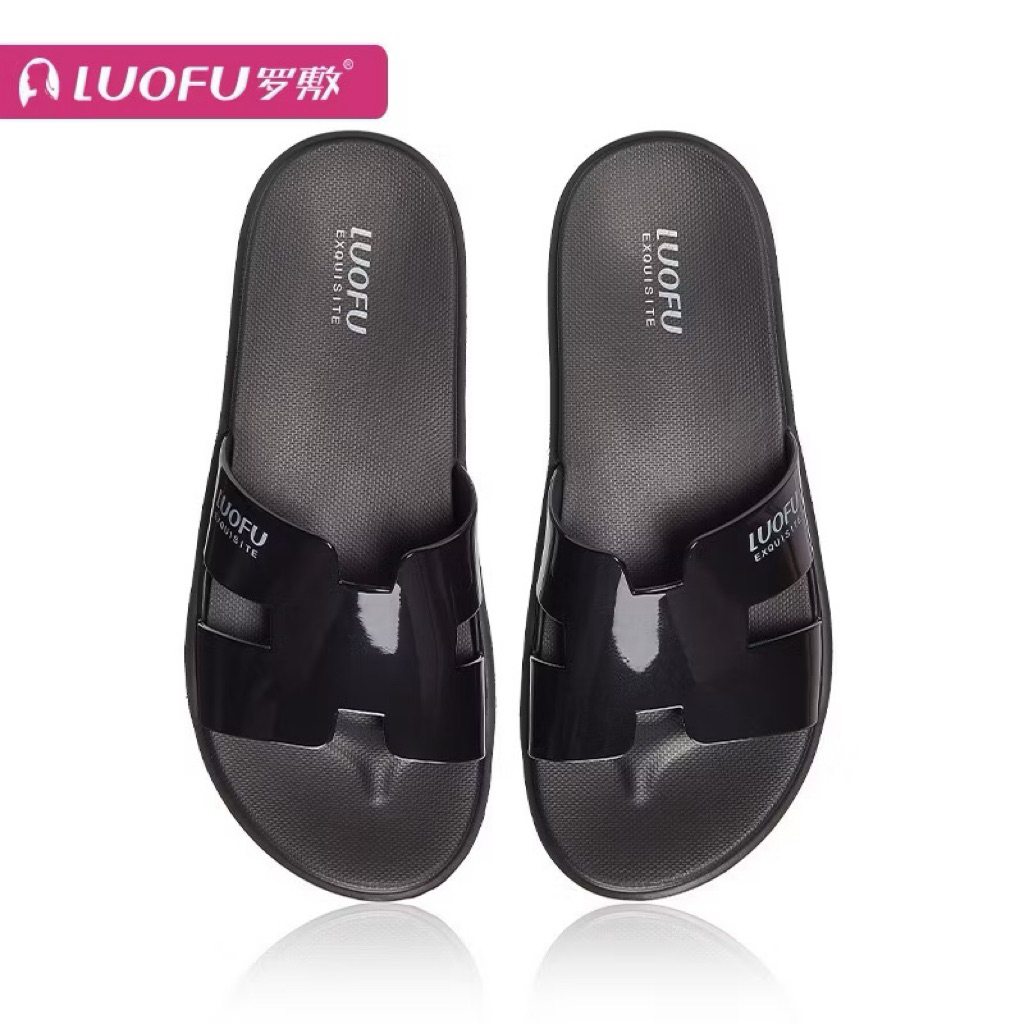 Dép lê nữ, quai ngang chính hãng LUOFU Size 35-40 chất liệu EVA êm mềm bền đẹp chống trơn trượt