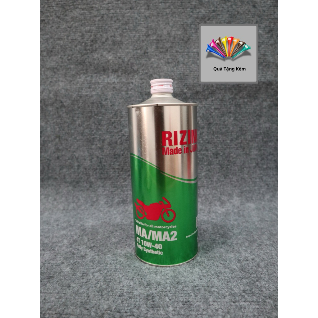 RIZIN Dầu Nhớt MA/MA2 10W-40 Full Synthetic Cho Mọi Loại Xe Máy Sản Xuất Tại Nhật Bản