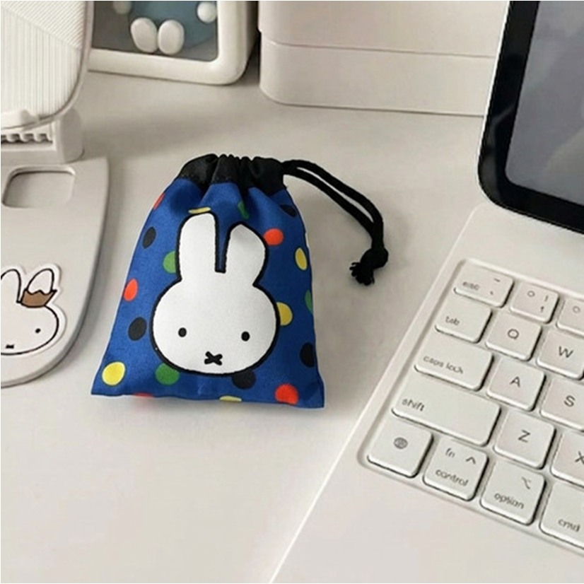 [MIFFY] Túi dây rút đa năng Miffy dễ thương ngẫu nhiên