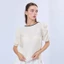 Áo voan Shirring kiểu Pháp - Áo sơ mi phồng màu dáng rộng vừa vặn