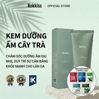 Kem dưỡng ẩm trà ROKKISS 100ml 1ea Kem dưỡng ẩm làm dịu da Hàn Quốc cho da nhạy cảm