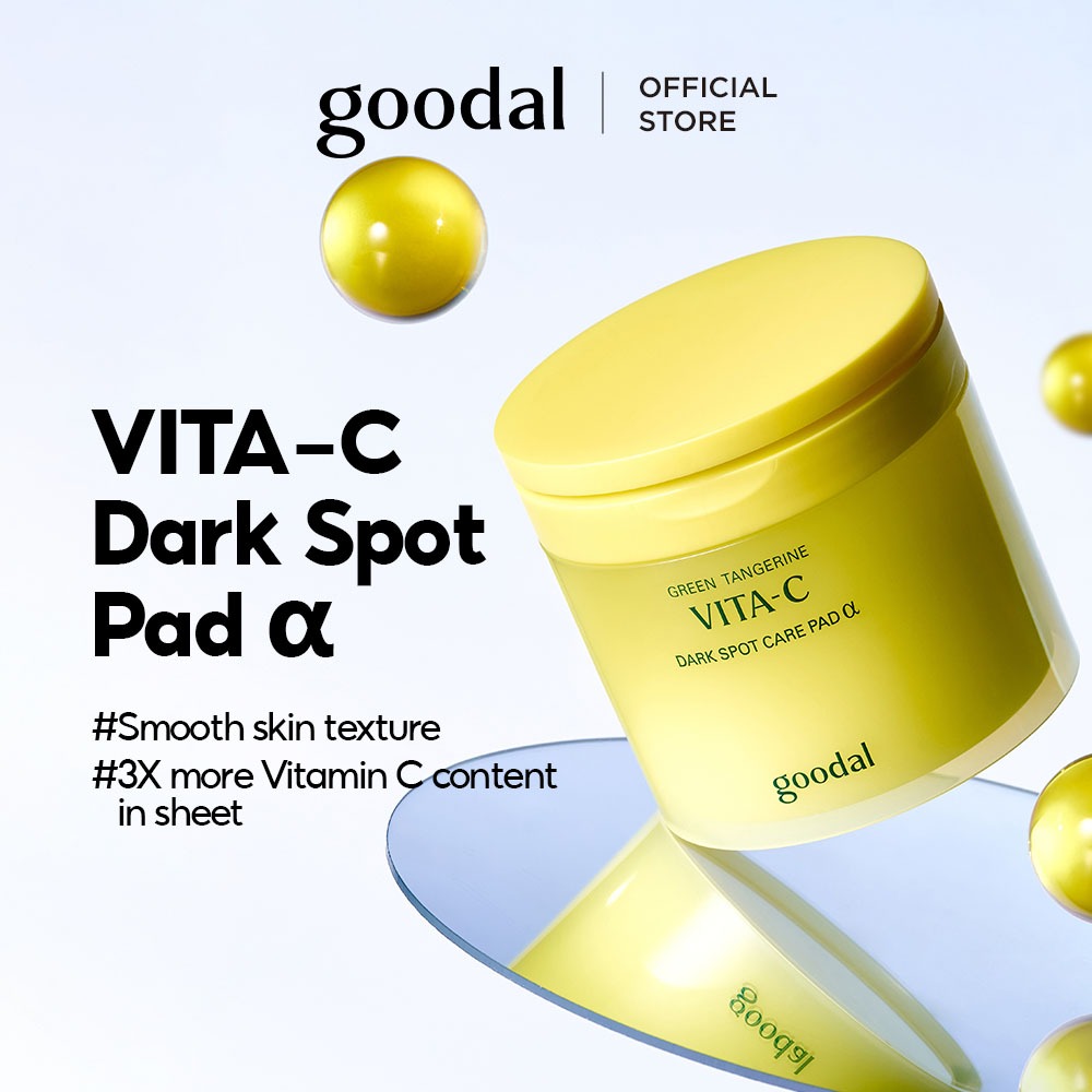 [GOODAL]⭐ TONER PAD GREEN TANGERINE VITA-C DARK SPOT PAD ALPHA_ 70ea
