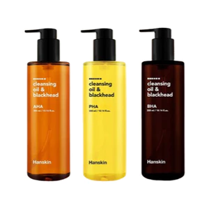 Hanskin Dầu rửa mặt & Mụn đầu đen 150,20,30,400ml (3 loại)