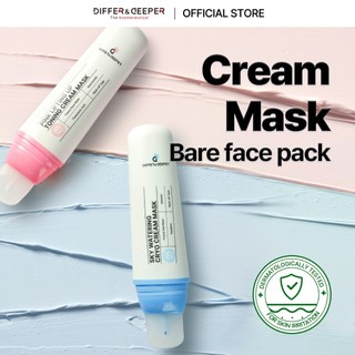 DifferNdeeper Saeng-Eol Pack Pink Lifting Up Toning, Soda Pack Sky Watering Cryo Cream Mask 100g