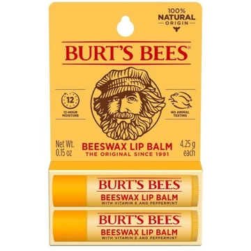 [Hàng nhập khẩu chính hãng từ Mỹ] [Sản phẩm an toàn và đáng tin cậy] Kem dưỡng môi Burt 's Bees - Sáp ong nguyên bản, Kem dưỡng ẩm môi với sáp ong có nguồn gốc có trách nhiệm, không màu, Natura
