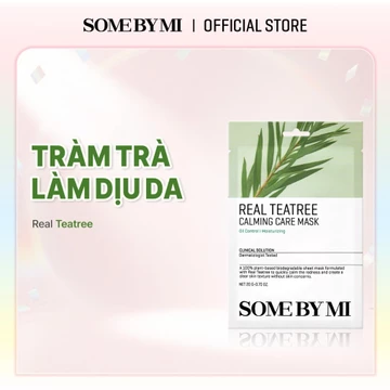 Mặt Nạ Tràm Trà Làm Dịu Da Dầu Mụn Some By Mi Tea Tree Calming Care Mask 10 Miếng