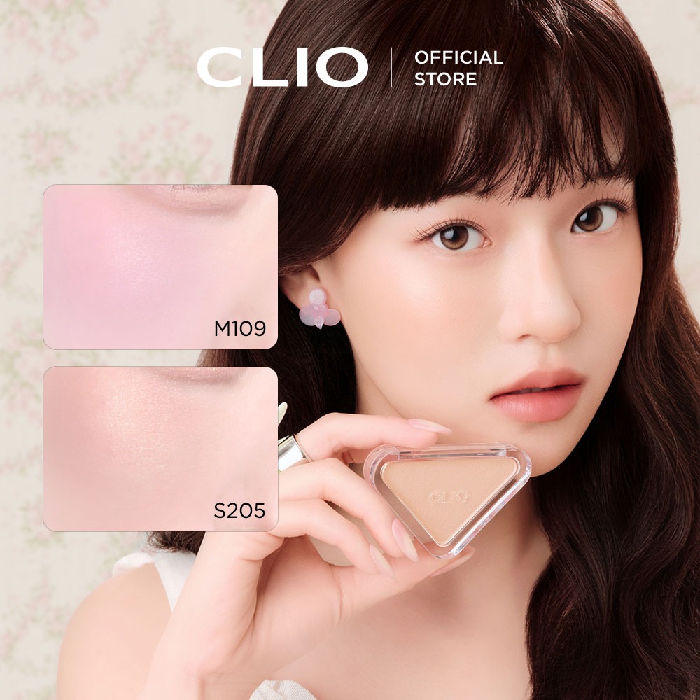 [CLIO - MÀU MỚI] Essential Blush Tap (Họa tiết mờ và cắt, họa tiết bột ẩm)
