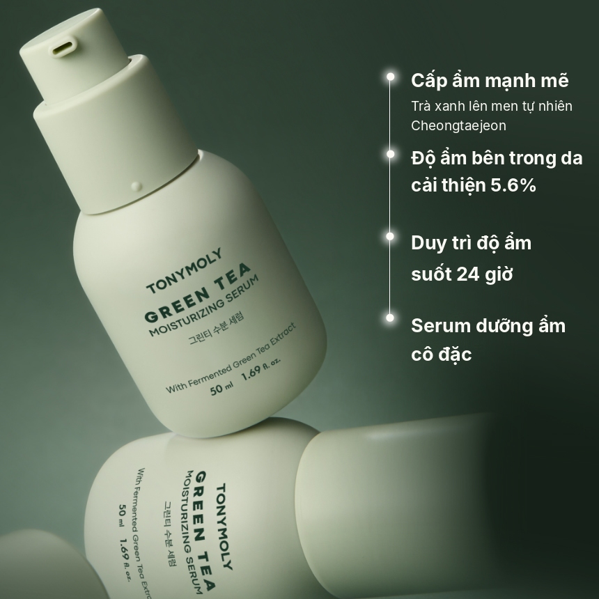Tinh chất dưỡng ẩm trà xanh TONYMOLY Hydrat hóa Tinh chất hàng ngày