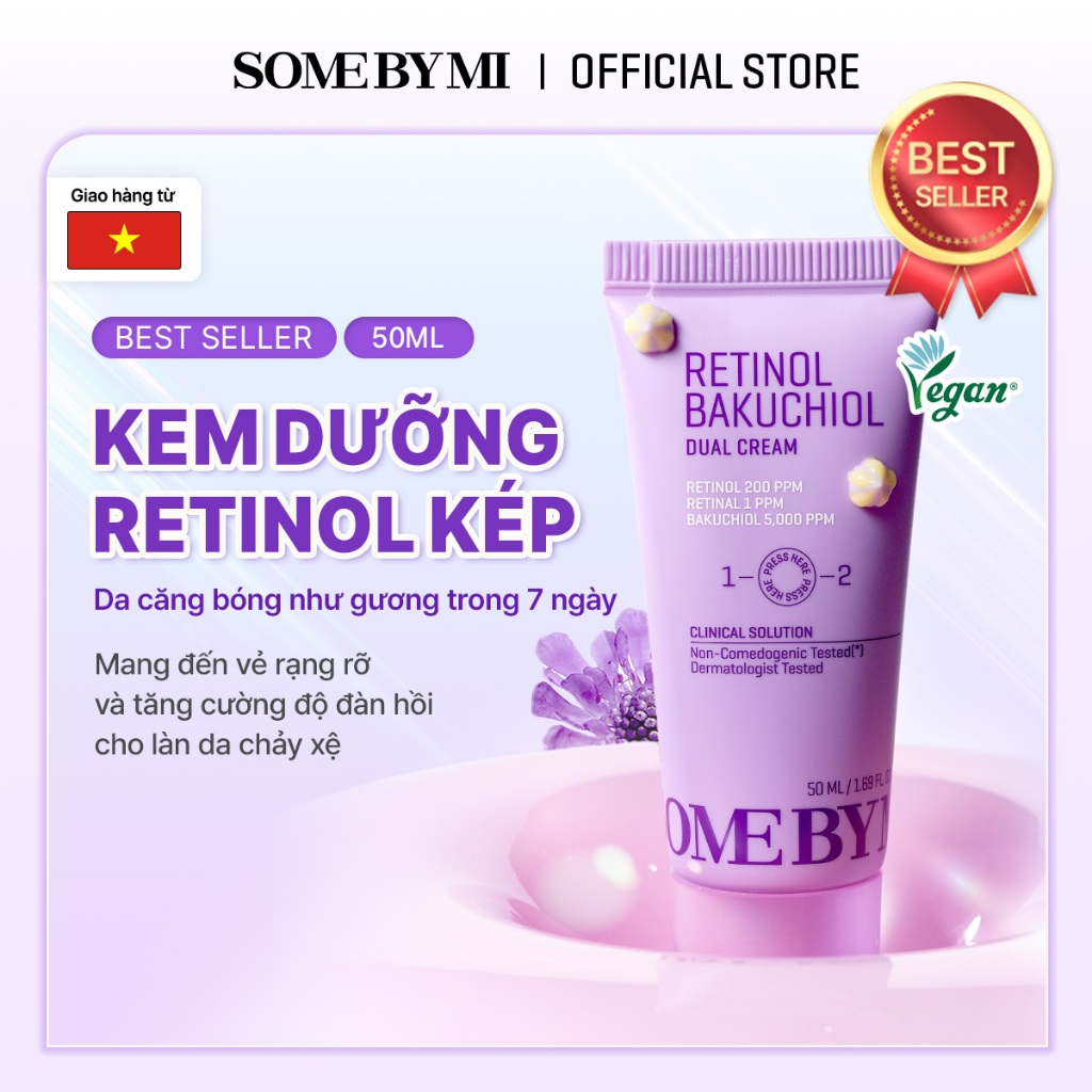 Kem Dưỡng Kép Retinol Bakuchiol 50ml