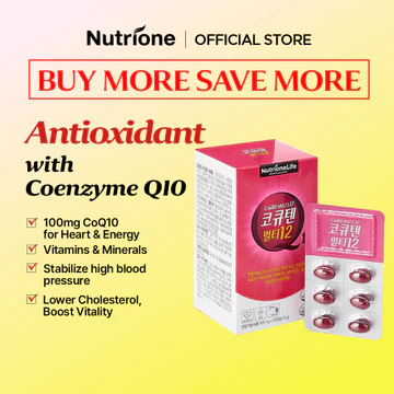 NUTRIONE NutrioneLife Coenzyme Q10 Multi 12 (500mg x 30 viên / HỘP)