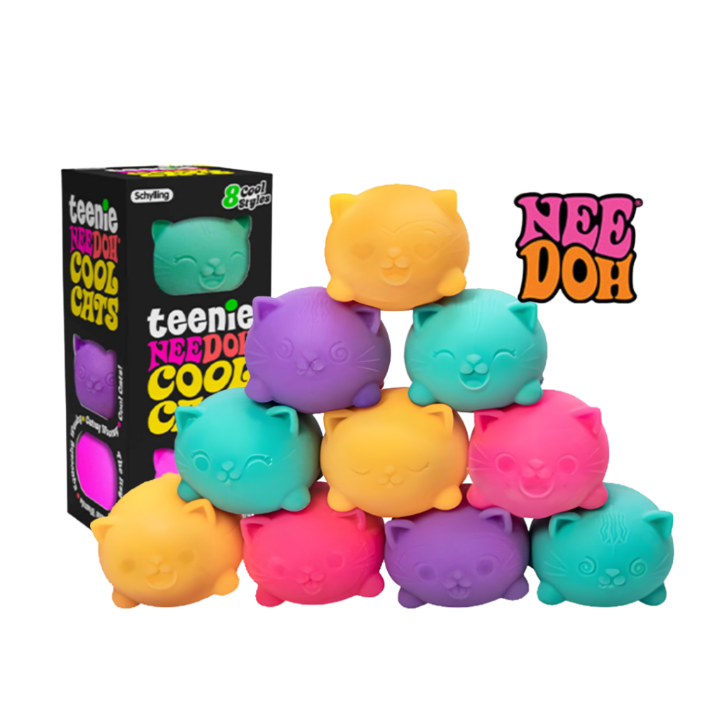 [NeeDoh] Cool Cat Baby 3 Set Squishy Stress Ball Slime Toy Rosé Pick Màu Sắc Ngẫu Nhiên