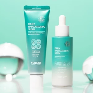 YURICOS Daily Madecassoside Serum 50ml & Cream Bộ chăm sóc da 50ml