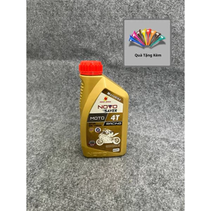 Novo Dầu Nhớt Xe Số Novo Moto Saver 4T Racing 10W-40 800ml - Quà Tặng Kèm Quặng Nhớt