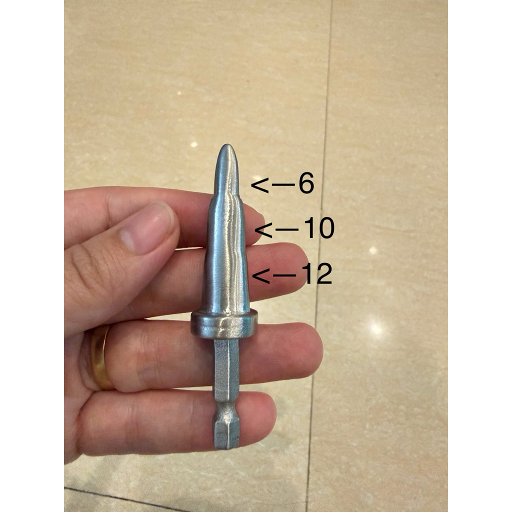 Mũi Nong ống đồng bằng khoan -nong ống 6-10-12- 16 chất liệu inox 304