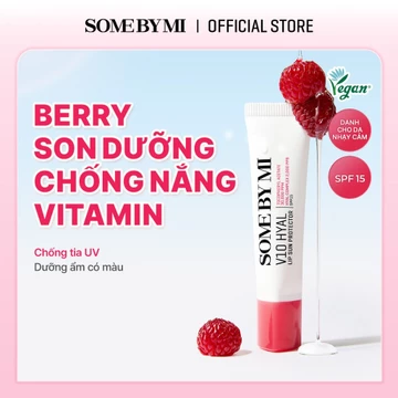 [SOMEBYMI] Son chống nắng Vitamin ngăn UV V10 HYAL LIP SUN PROTECTOR SPF15, BERRY