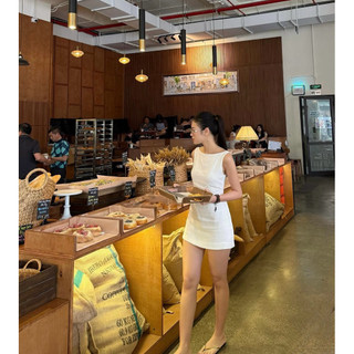 𝘿𝙊𝙃𝘼𝙉 𝘿𝙍𝙀𝙎𝙎 - Đầm Linen Cổ Thuyền Hở Lưng ( TẶNG BẢO HỘ )