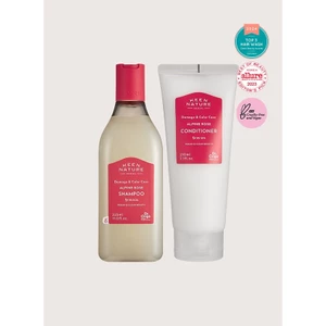 Bác sĩ Dầu gội Orga Alpine Rose 500ml / Dầu xả 210ml Chăm sóc tóc thuần chay Moisture & Shine