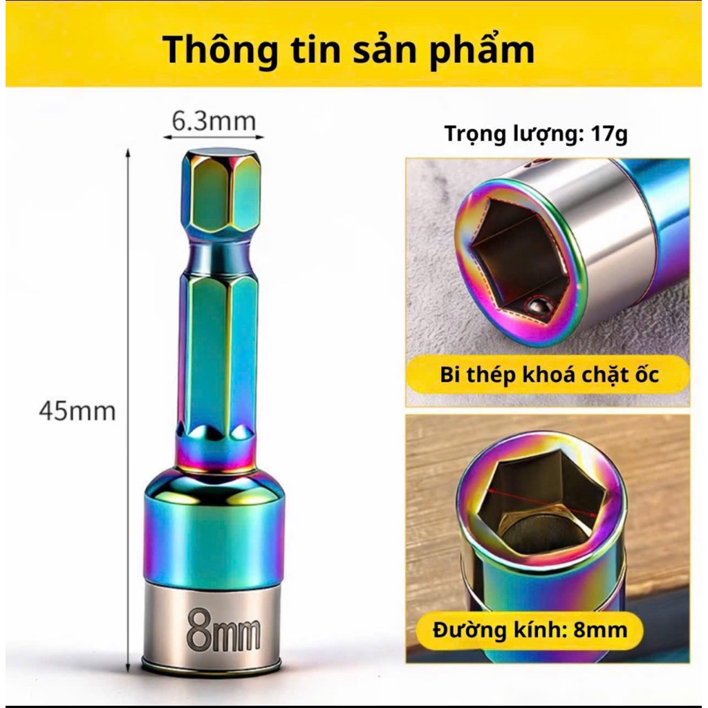 combo mũi chụp tôn chống rơi