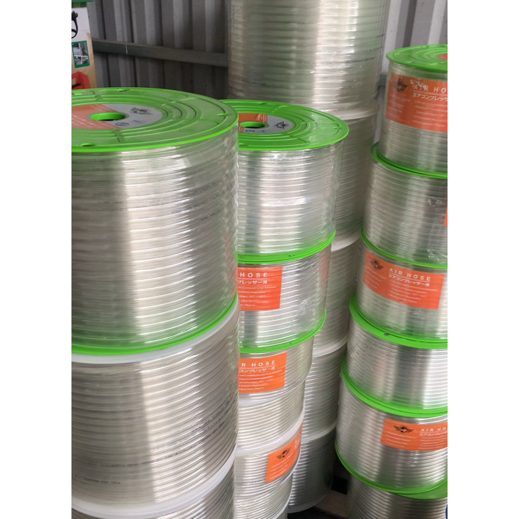 Cuộn/100 mét  dây khí nén , dây hơi lion 8*5.0mm và 10*6.5mm trong tốt