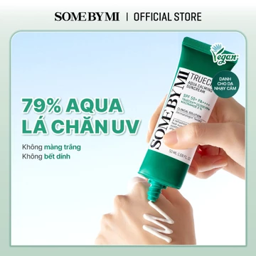 [SOMEBYMI] Kem chống nắng dưỡng ẩm rau má Some BY MI Truecica Aqua Calming SPF50 + PA + + + + ,50ml