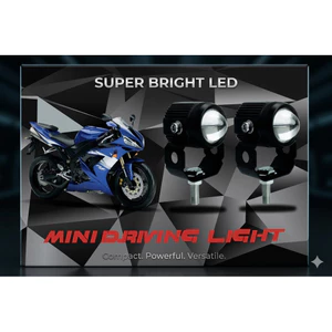 Cặp Đèn LED Mini Bi Cầu Đen, Thiết Kế Nhỏ Gọn, Phù Hợp Cho Nhiều Ứng Dụng
