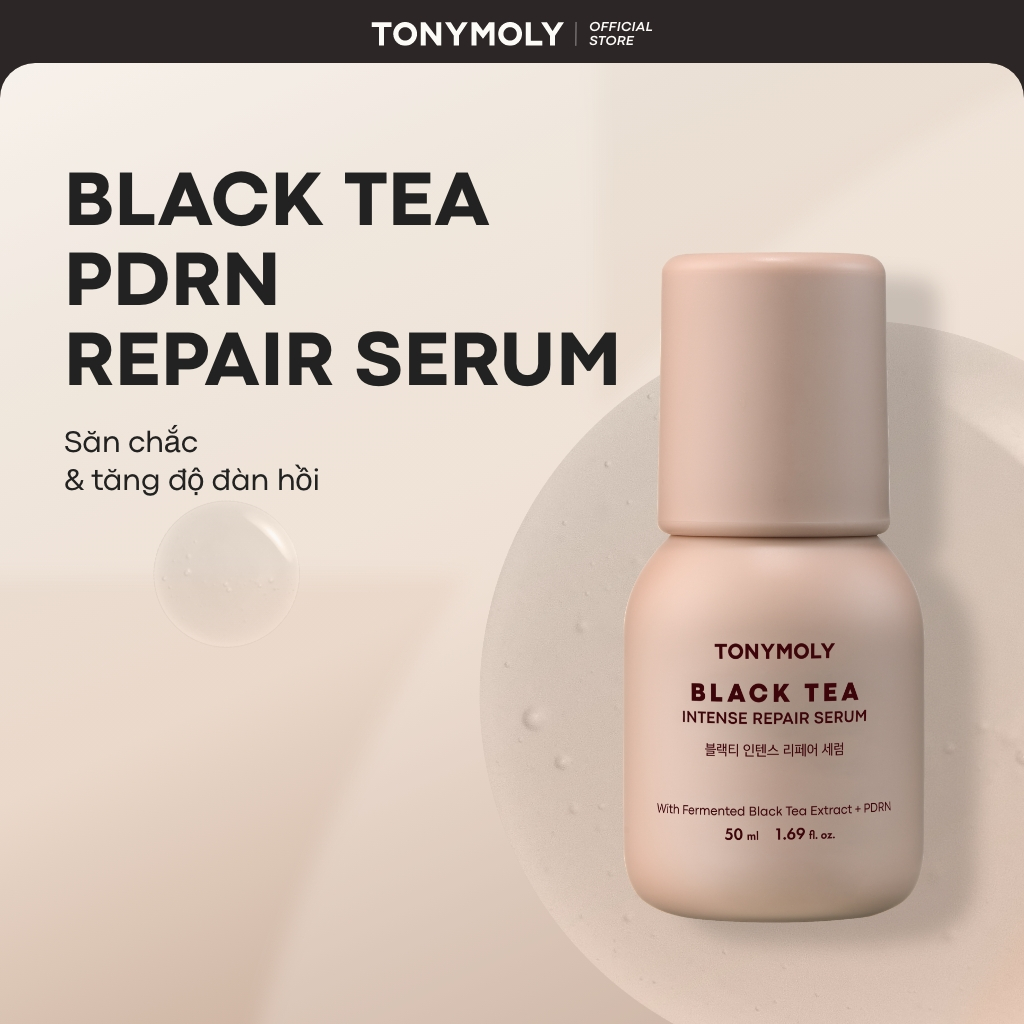 TONYMOLY Trà đen PDRN Intense Serum Dưỡng ẩm sâu Hàng rào da