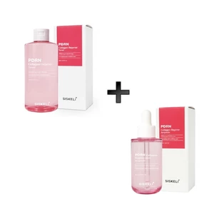 SISKELI PDRN Collagen Regener Toner 300ml + Ampoule 50ml Bộ chăm sóc dưỡng ẩm & rạng rỡ