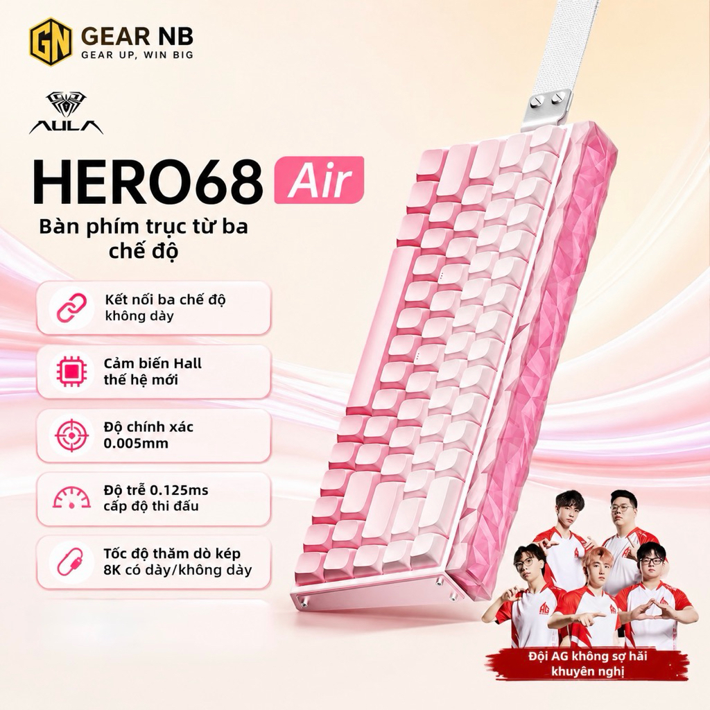 [Hoả tốc]HERO 68 HE Hall Effect Rapid Trigger 0.01mm – Bàn Phím Cơ Gaming 68% RGB Cao Cấp | BigBuy360 - bigbuy360.vn