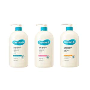 Derma:B Sữa tắm dưỡng ẩm hàng ngày B 1000ml (3 loại)