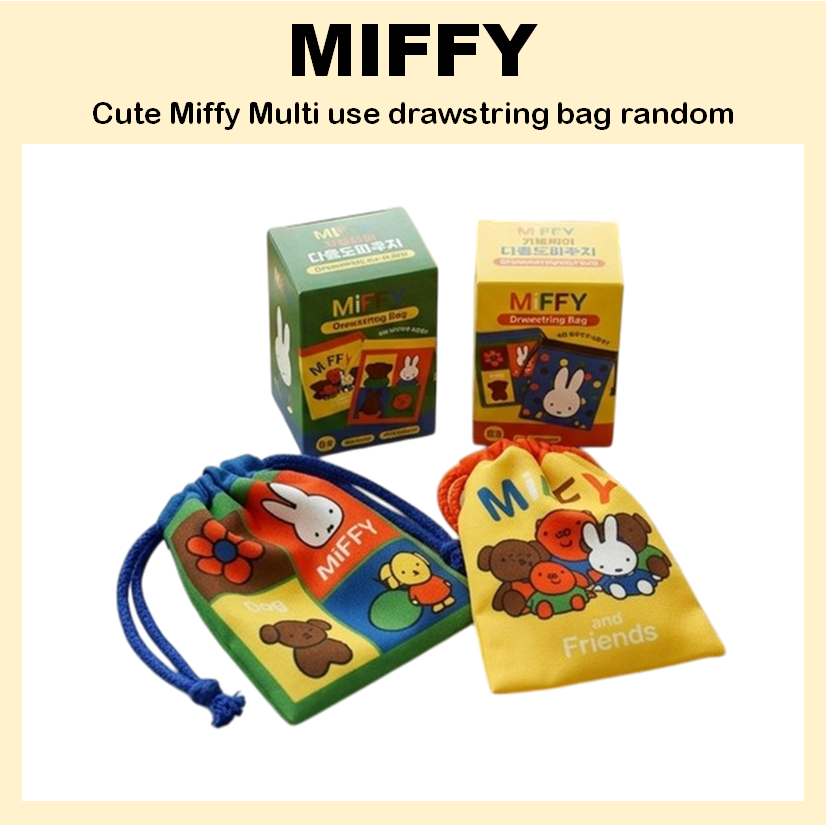 [MIFFY] Túi dây rút đa năng Miffy dễ thương ngẫu nhiên