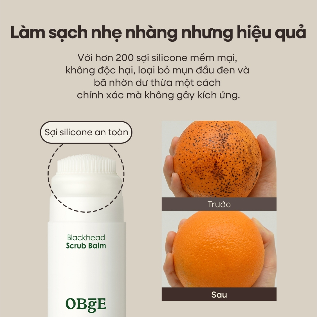 [OBgE Chính Hãng] Sáp Tẩy Tế Bào Chết Mụn Đầu Đen 20g, Làm sạch mụn đầu đen, Tẩy da chết dịu nhẹ