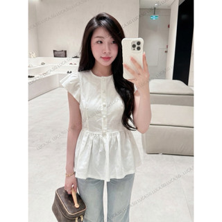 𝙄𝙑𝙔 𝙏𝙊𝙋 - Áo Linen Tay Cánh Tiên