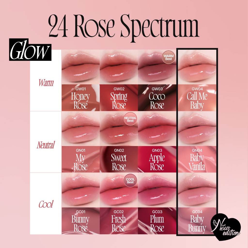 (NEW 6 Colors) fwee Rose Obsession Stay-fit Lip Tint (24 Màu)
