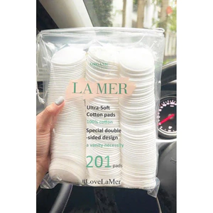 Bông Tẩy Trang Lamer 201 Miếng / 210 Miếng Cao Cấp – 100% Organic Cotton Mềm Mịn Công Nghệ EU Không Xơ Bông