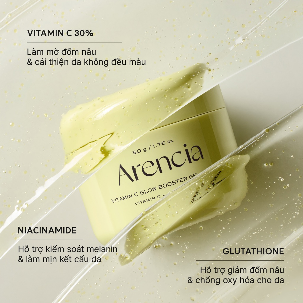 [Arencia] KEM GEL DƯỠNG SÁNG DA VITAMIN C 50g